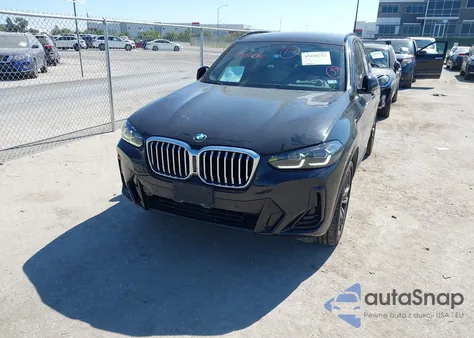 2022 BMW X3 xDrive30I из США, поврежденный, VIN 5UX53DP04N9K29891